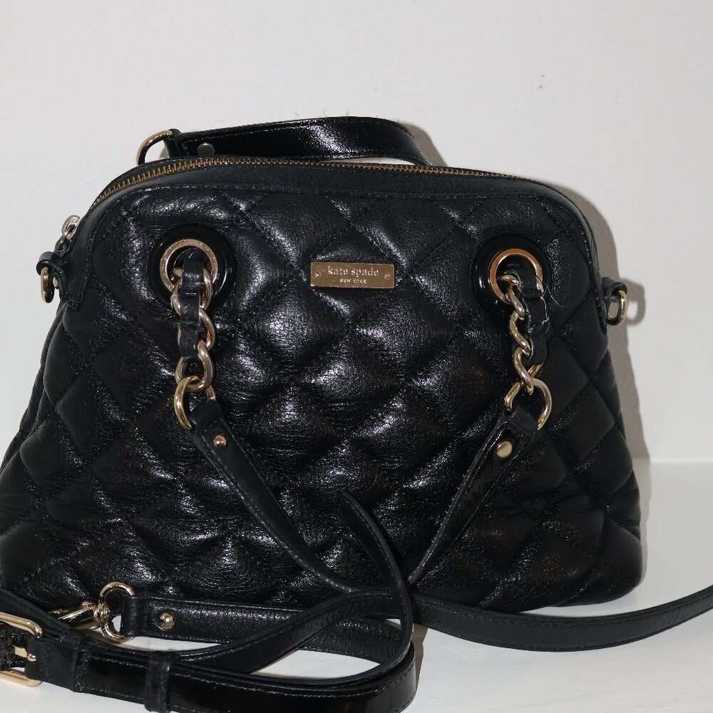Kate Spade Quilted Leather Satchel Handbag